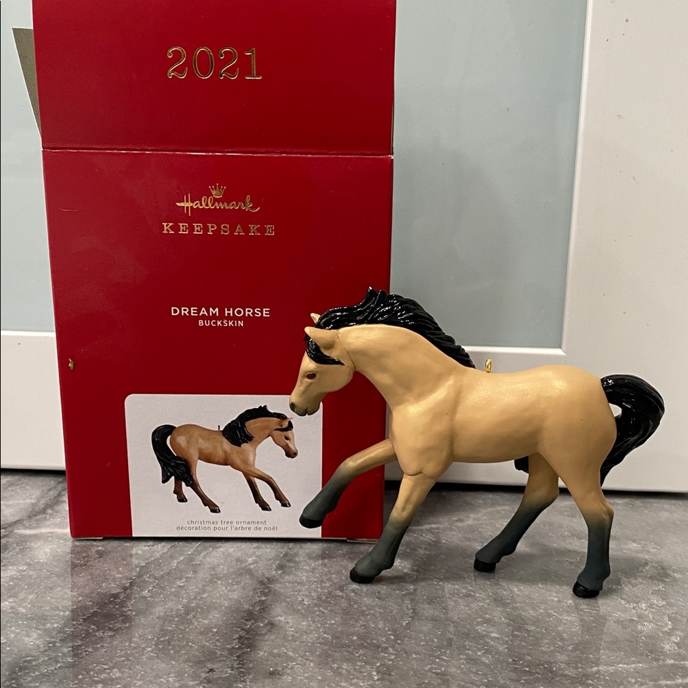 Hallmark Keepsake Buckskin Horse Ornament - Red Box